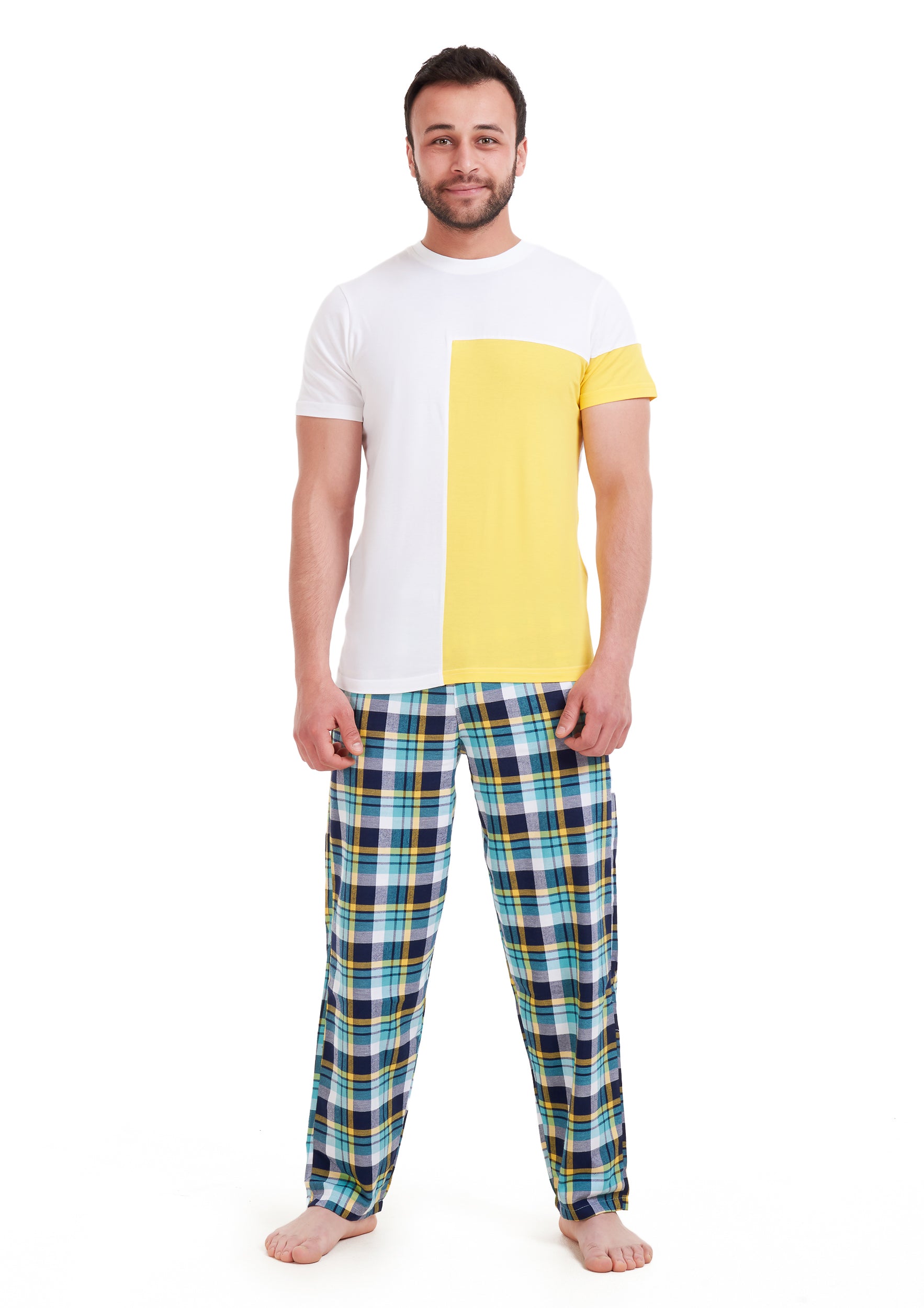 Yellow Checkered pajama